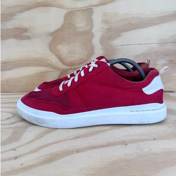 Cole Haan - GrandPro Rally Canvas Court- Sneakers - Red - Men's - 10.5M - C34714 - Picture 3 of 9